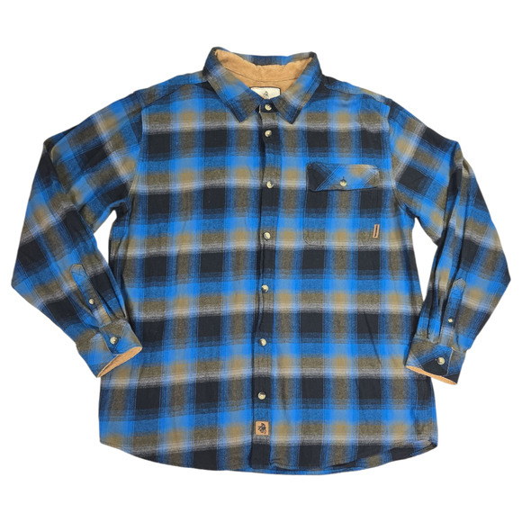 Legendary Whitetails Men XL Blue Black Gray Flannel Shirt Fall Winter Lumberjack - Picture 1 of 8